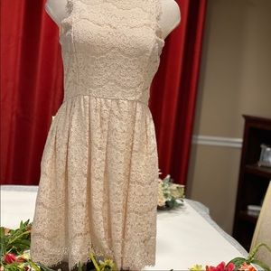 Lace ivory Dress Exhilaration M